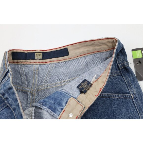 Deadstock Vtg 90s Marithe Francois Girbaud Mens 32 Loose Denim Jean Shorts Blue - Picture 6 of 11